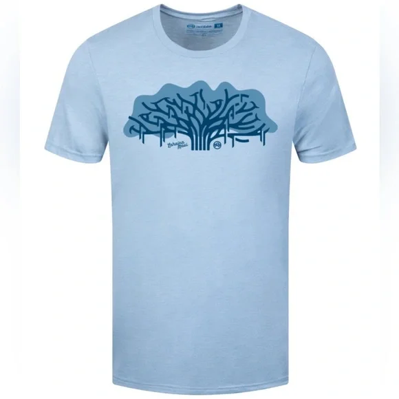 Men's Light Blue Graphic Tee - Picture 1 of 4